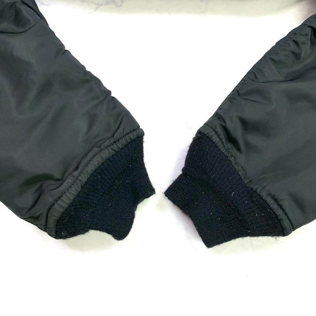 希少カラー★80s USA製 ALPHA MA-1 ブラック M　D601