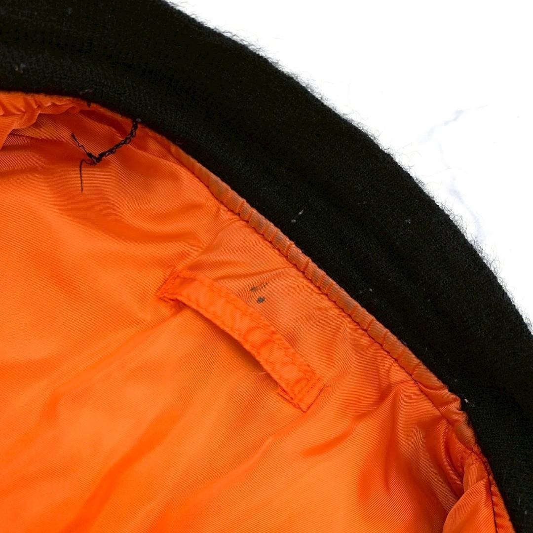 希少カラー★80s USA製 ALPHA MA-1 ブラック M　D601