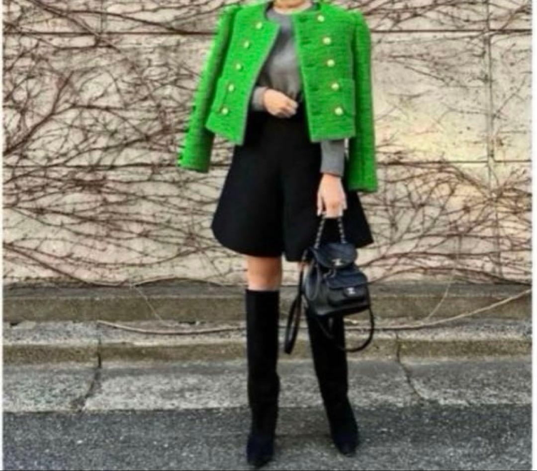 【未使用】cygneモコモコジャケットMグリーン