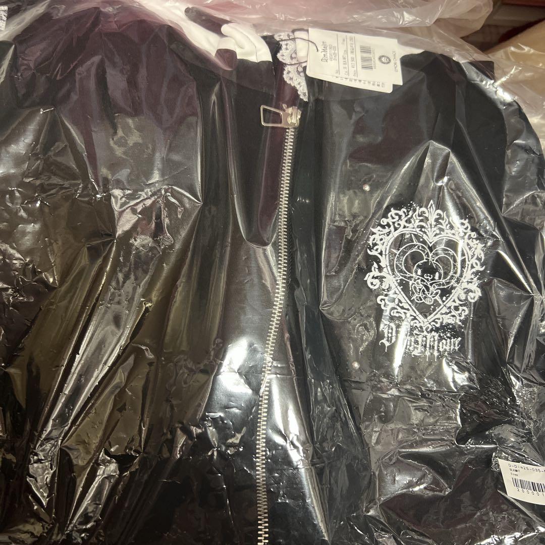 DimMoire 汎用うさぎパーカー　Black&White