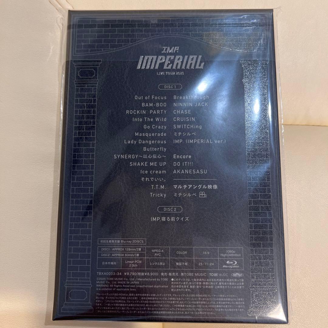 IMP. IMPERIAL LIVE TOUR2025 初回限定盤Blu-ray