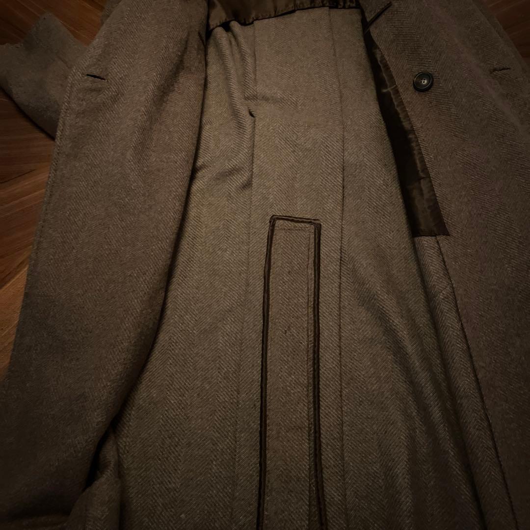 スティレラティーノ　ダブルブレスト カシミアコート グレーベージュ