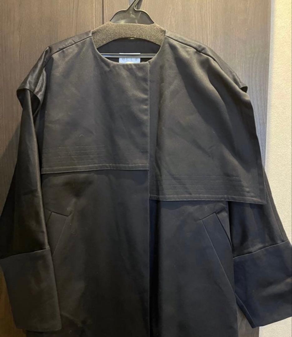 美品　eLLa コート　ネイビー