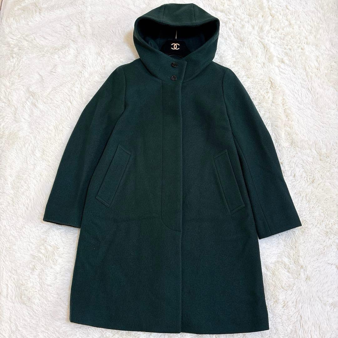 希少カラー☆マッキントッシュロンドン フーデッドコート イタリア生地 ウール