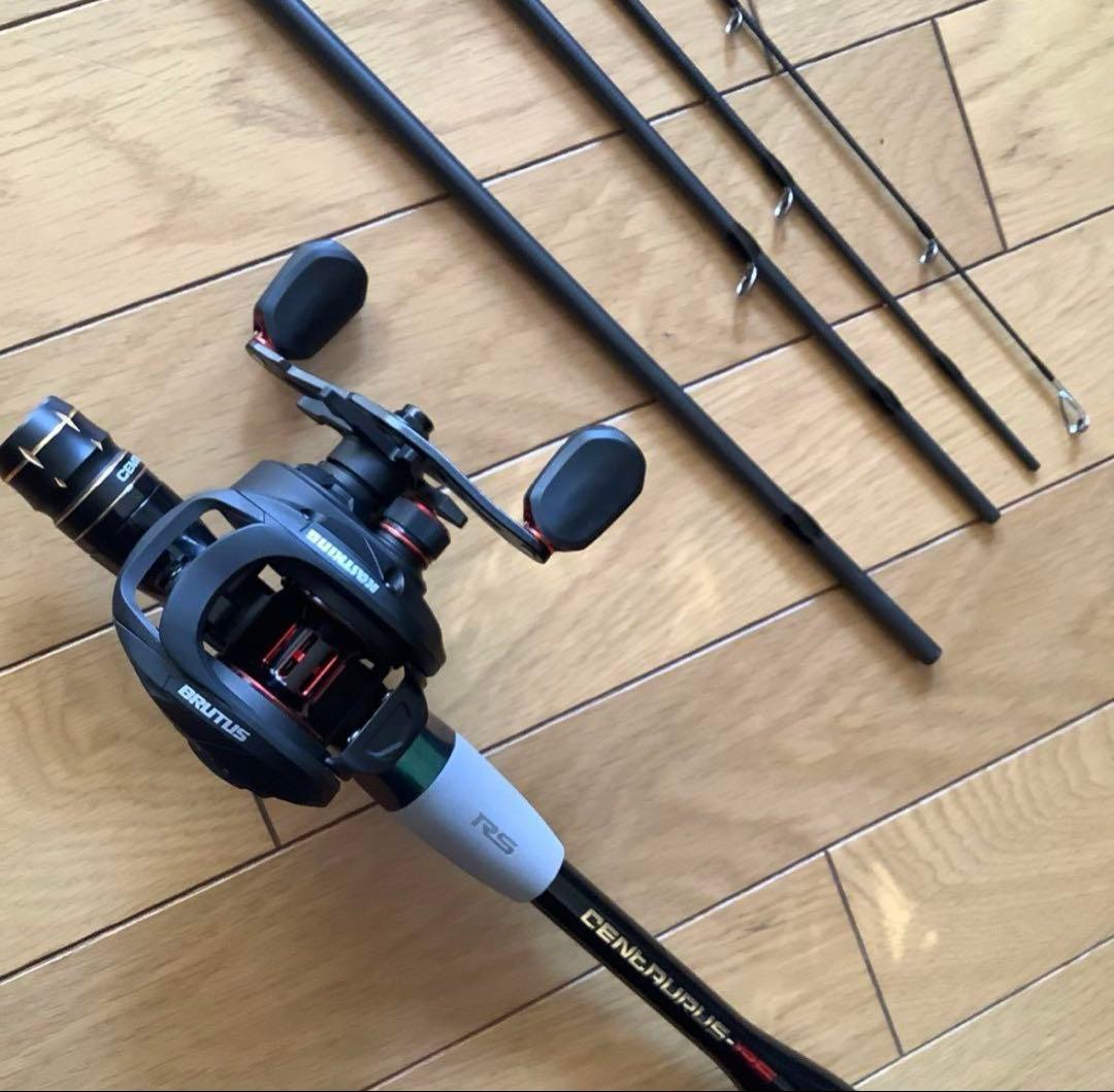 PE0.8号付5ピース2.1mベイトロッド&ベイトリール　シーバス　パックロッド