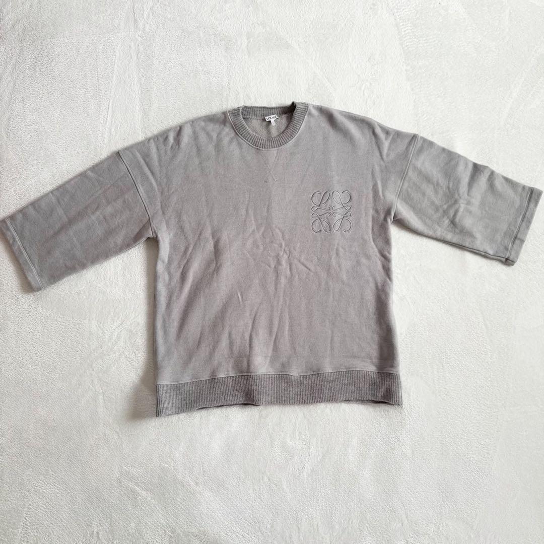 確実正規品　LOEWE スウェットシャツ オーバーサイズ　アナグラム　7分袖