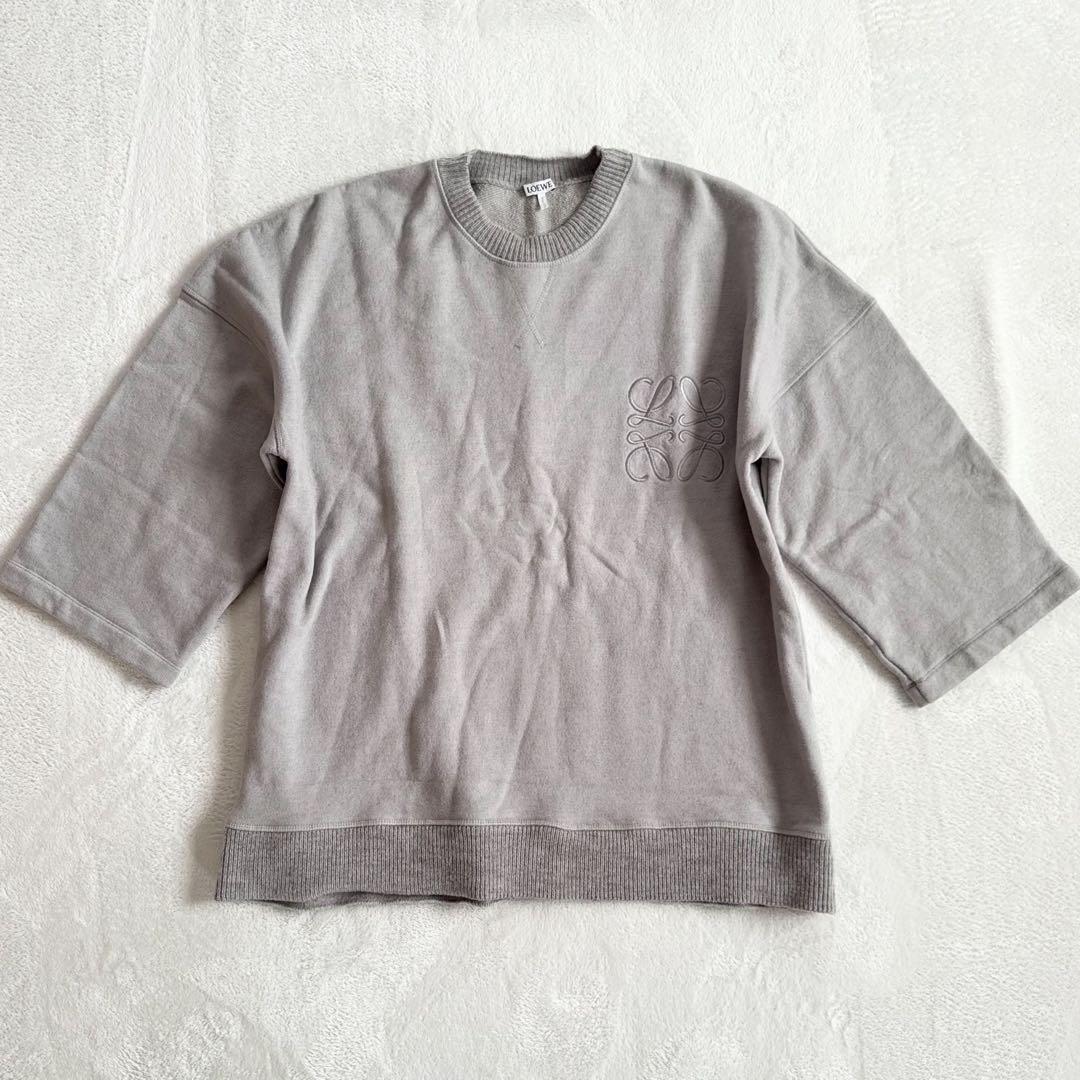 確実正規品　LOEWE スウェットシャツ オーバーサイズ　アナグラム　7分袖