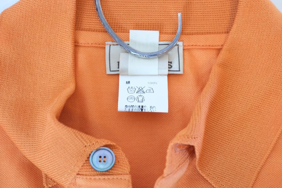 M340 HERMES ポロシャツ　Hロゴ　長袖　正規品 美品