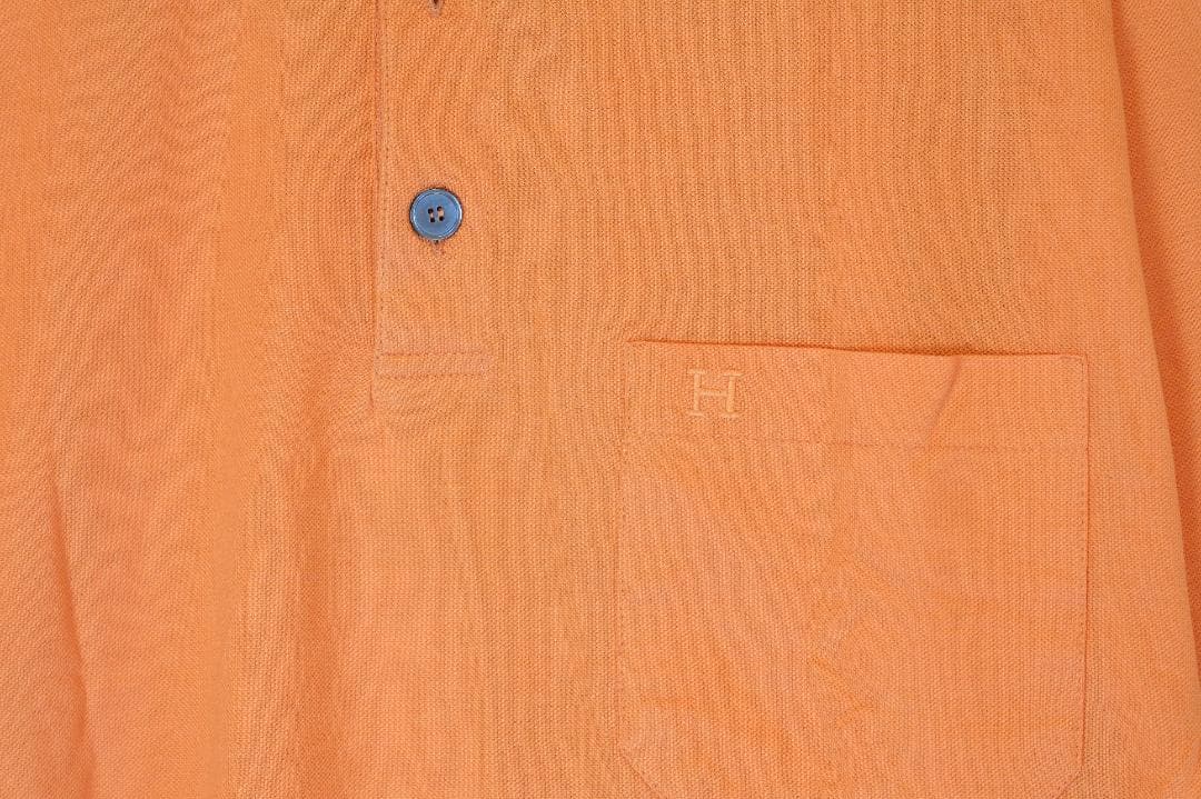 M340 HERMES ポロシャツ　Hロゴ　長袖　正規品 美品