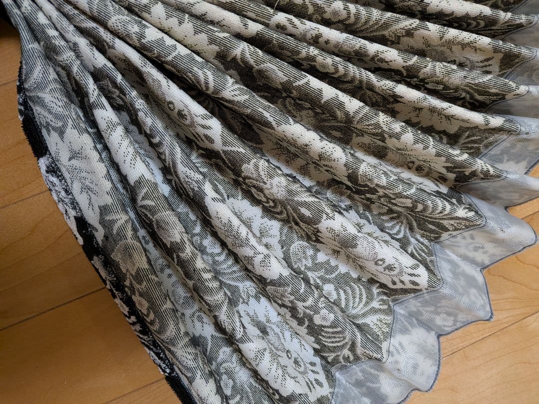 金華山　新格子(黒)仮眠カーテン