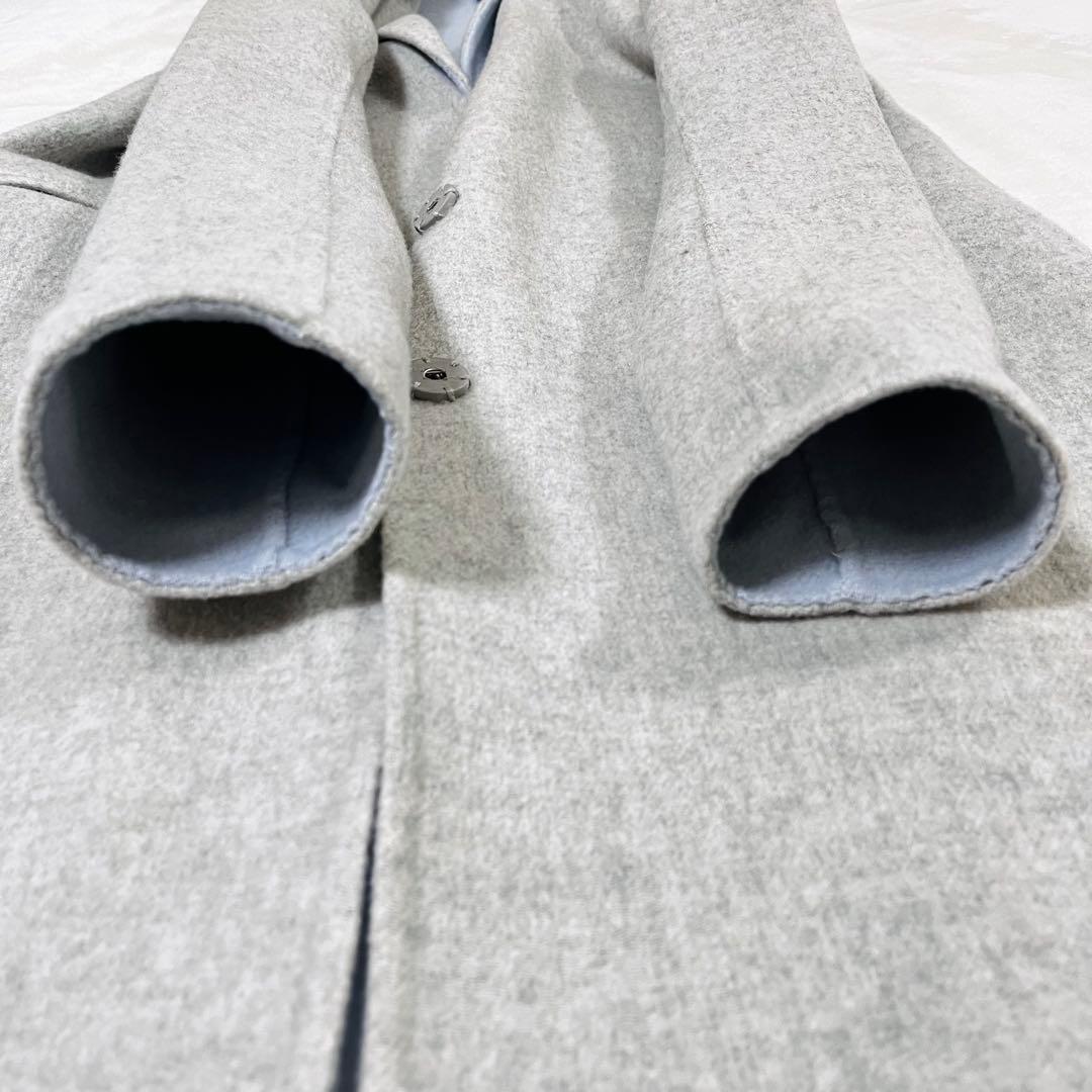 美品 theory セオリー カシミヤ混 チェスターコート 比翼 サイズ P