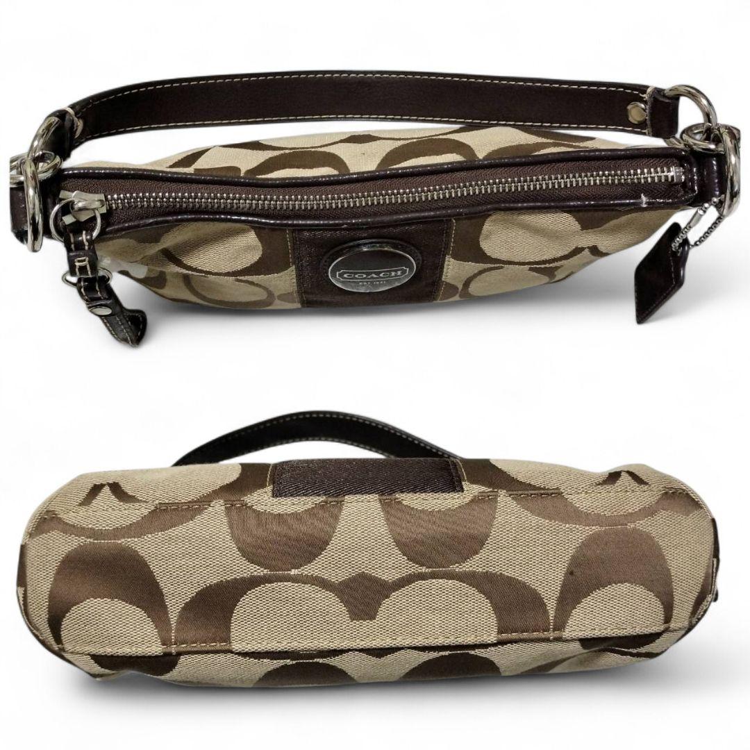 【極美品】 COACH コーチ ワンショルダーバック y2k ストライプ デミ