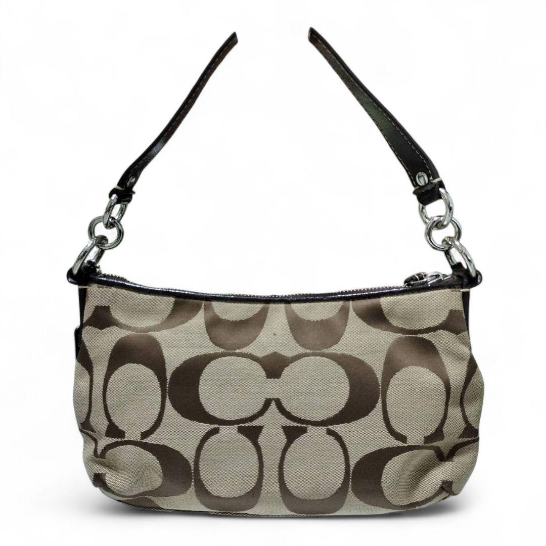 【極美品】 COACH コーチ ワンショルダーバック y2k ストライプ デミ