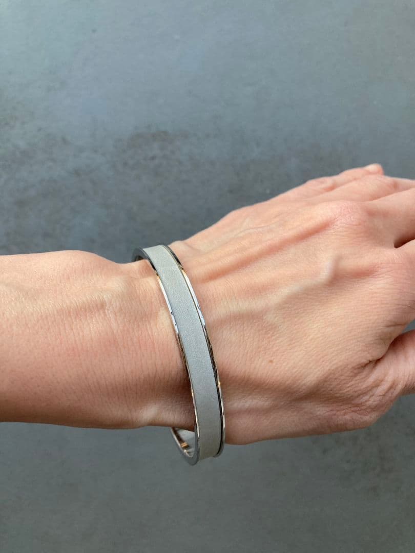 エルメス HERMES ブレスレット バングル Hカデナチャーム