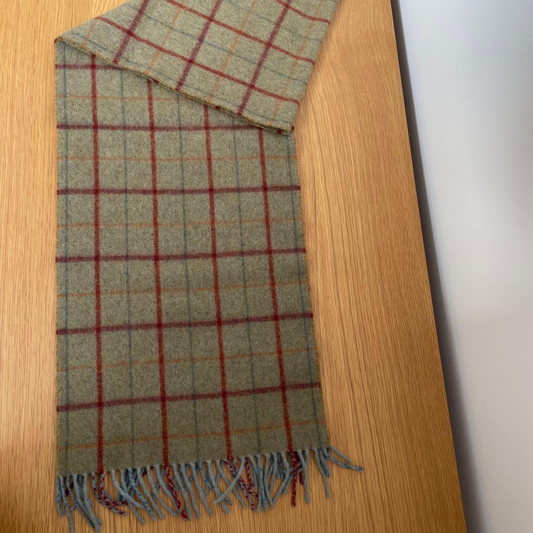 ドレイクスマフラービームスFカシミヤウインドウペーン