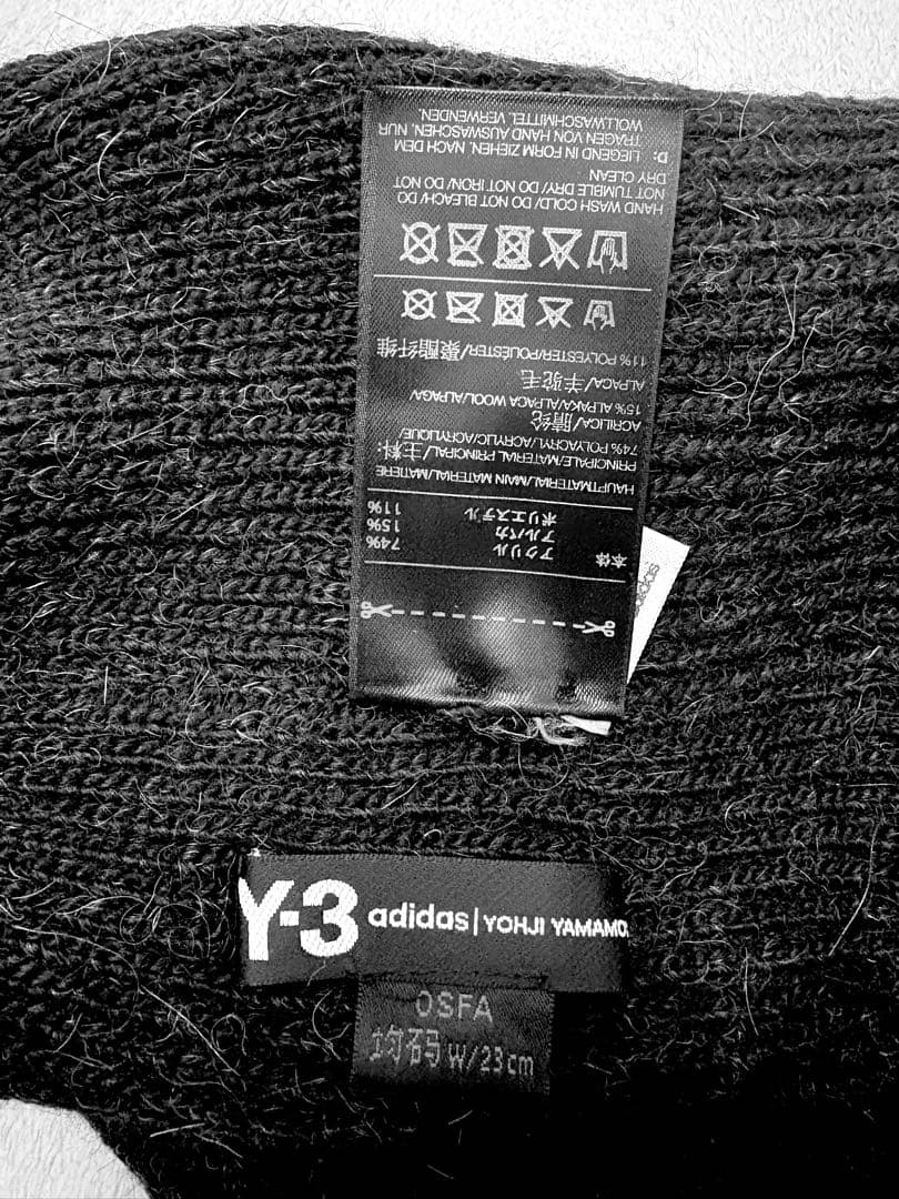 Y-3 ニット帽 ニットキャップ YOHJI YAMAMOTO ワイスリー