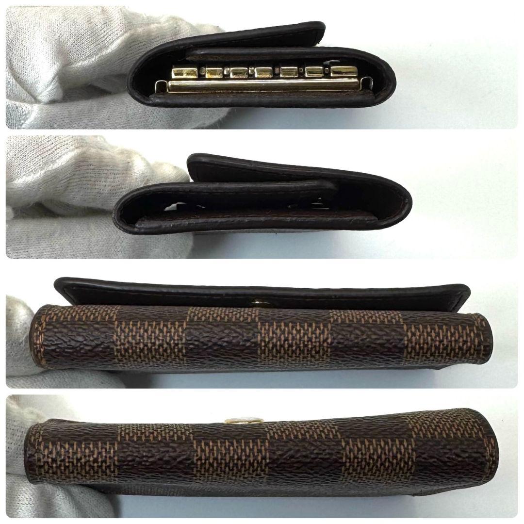 超美品 ルイヴィトン ダミエ エベヌ ミュルティクレ6 キーケース 鍵 6連