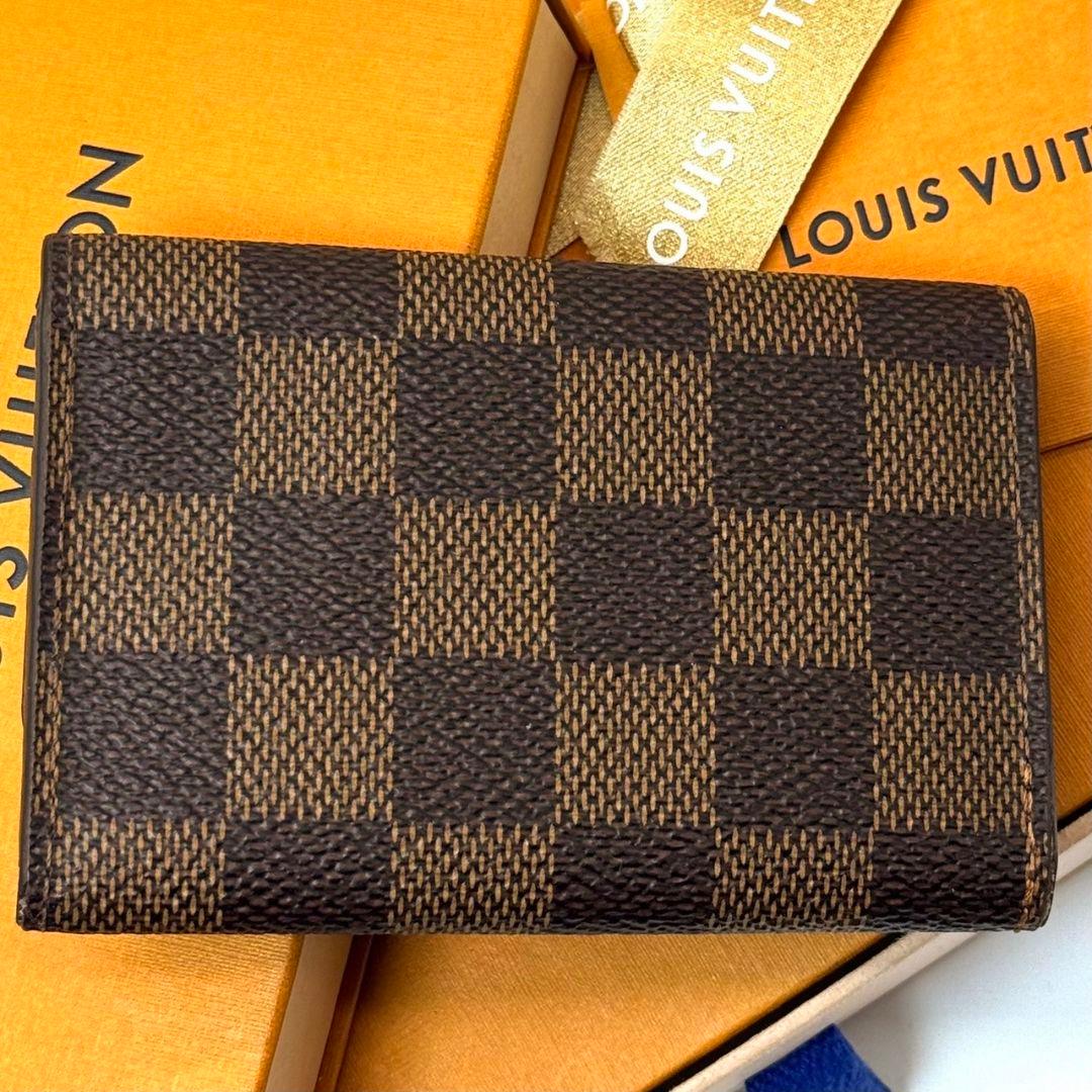 超美品 ルイヴィトン ダミエ エベヌ ミュルティクレ6 キーケース 鍵 6連