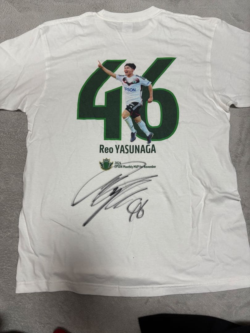 【限定品】松本山雅FC 安永玲央 月間MVP記念 グッズサイン入り