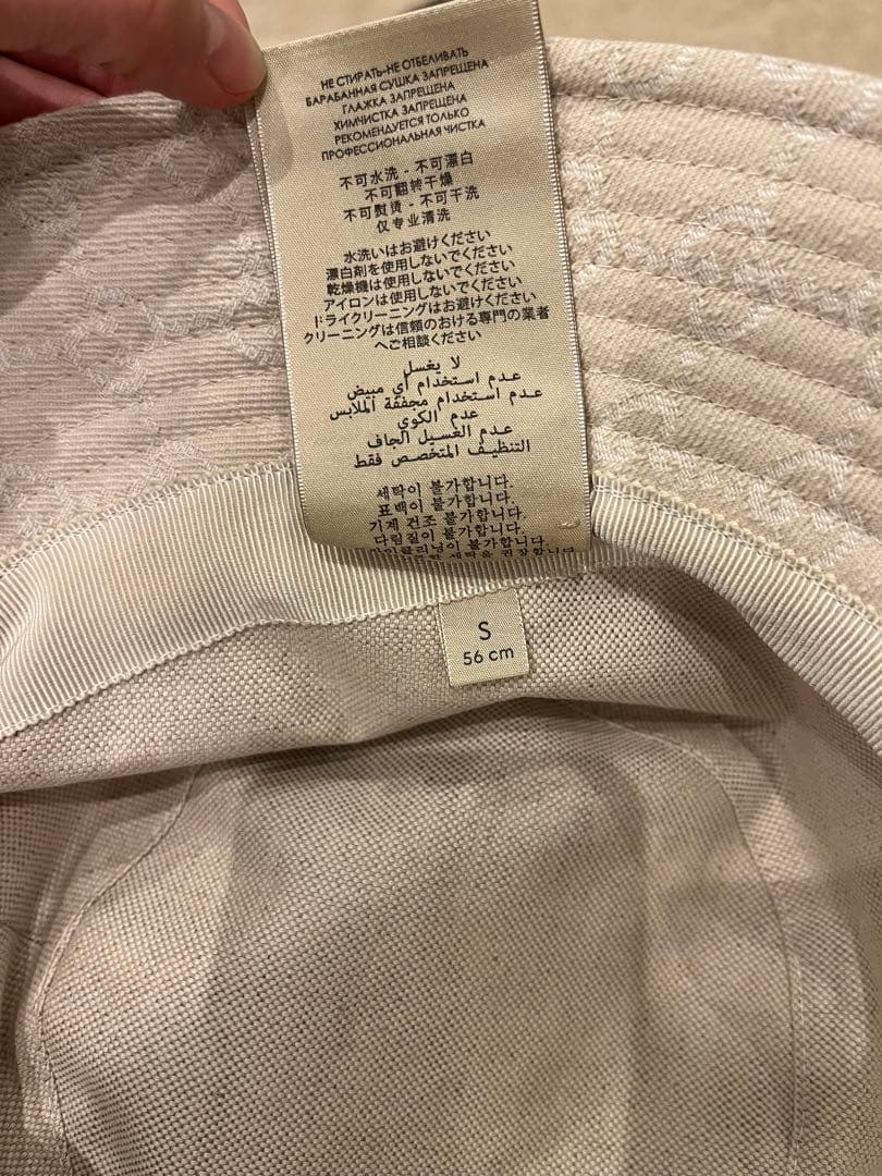 GUCCI ベージュ バケットハット 専用収納袋付き