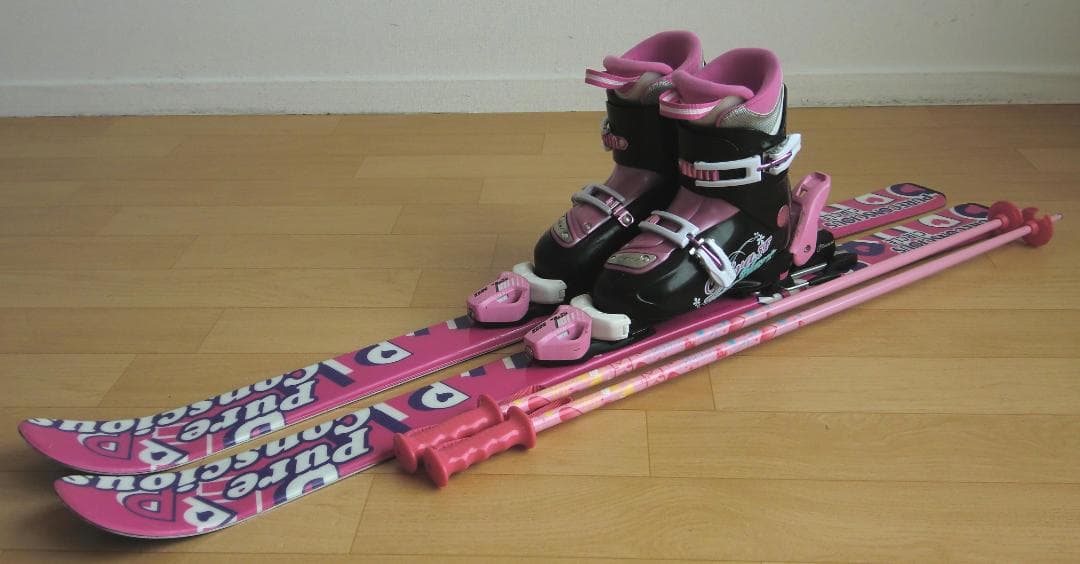 ■■送料無料■PURECONSCIOUS■子供用スキーセット■板120/靴22■