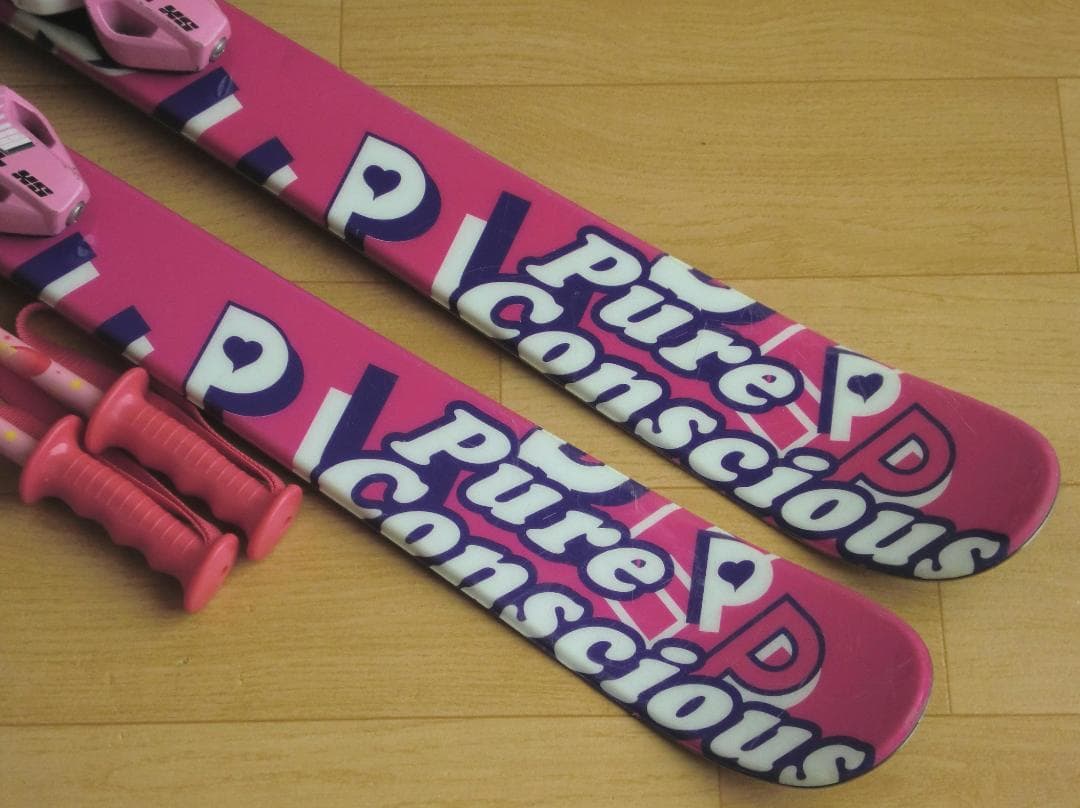 ■■送料無料■PURECONSCIOUS■子供用スキーセット■板120/靴22■
