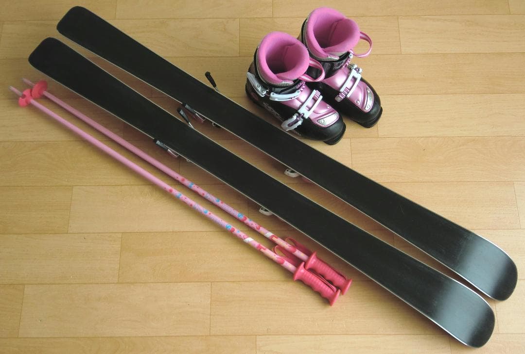 ■■送料無料■PURECONSCIOUS■子供用スキーセット■板120/靴22■