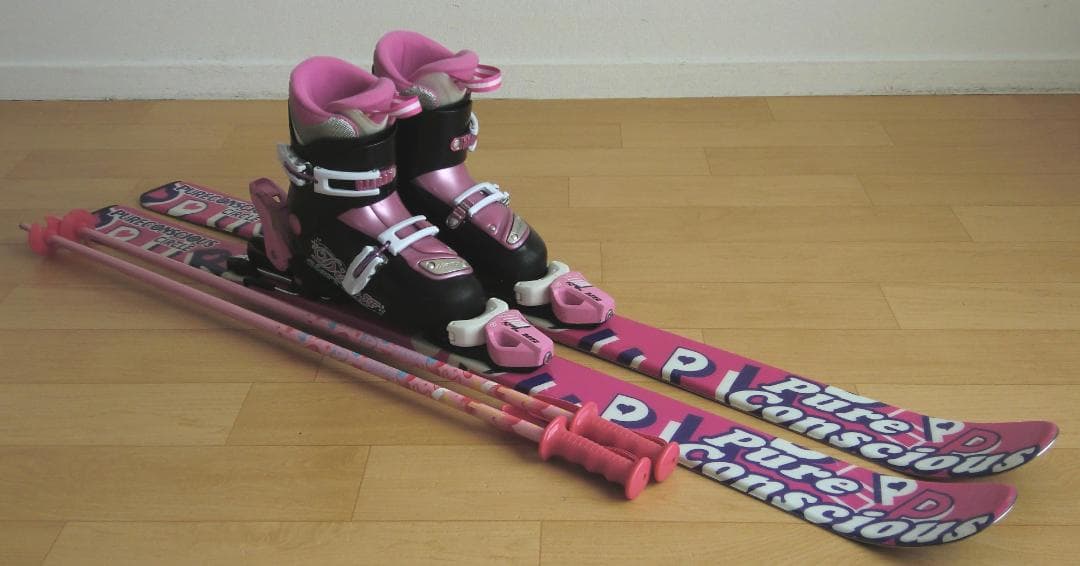 ■■送料無料■PURECONSCIOUS■子供用スキーセット■板120/靴22■