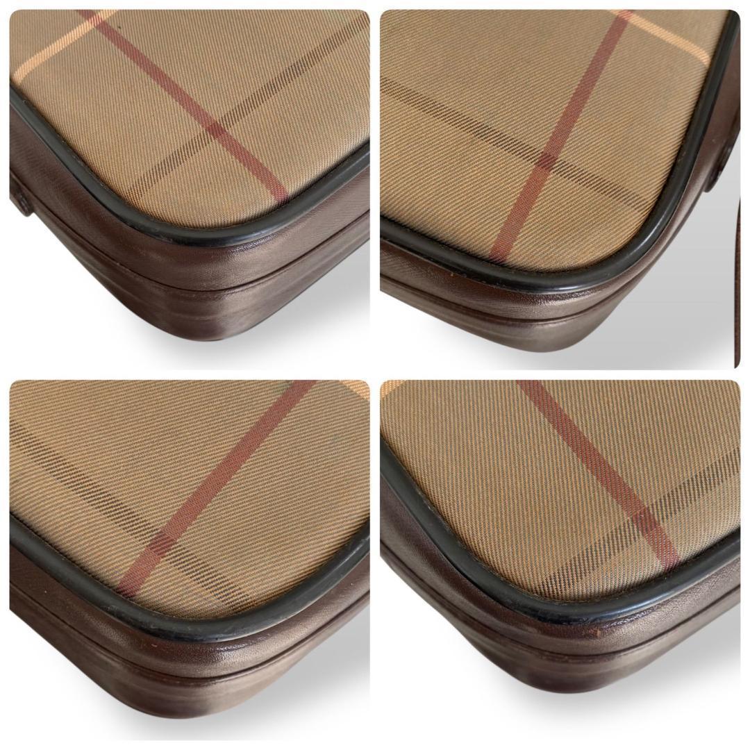 美品　バーバリー　BURBERRY ショルダーバッグ　茶色 シャドーホース