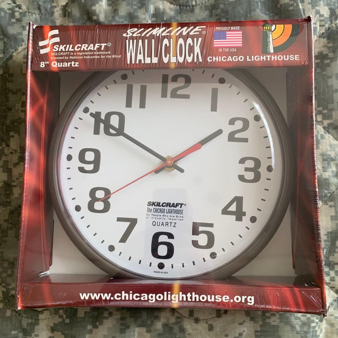 SKILCRAFT WALL CLOCK 新品　米軍放出　1点のみ