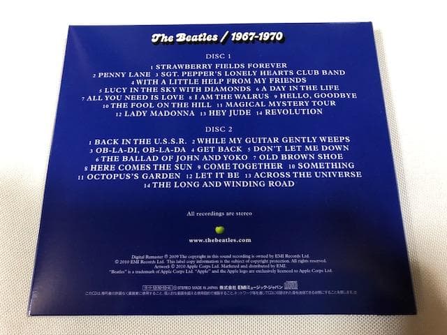 ビートルズ 青盤 1967-1970 ベスト CD 名盤 美品 d505y59
