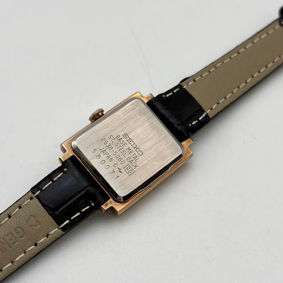 超希少✨SEIKO 腕時計 スクエア スモールセコンド ゴールド ヴィンテージ