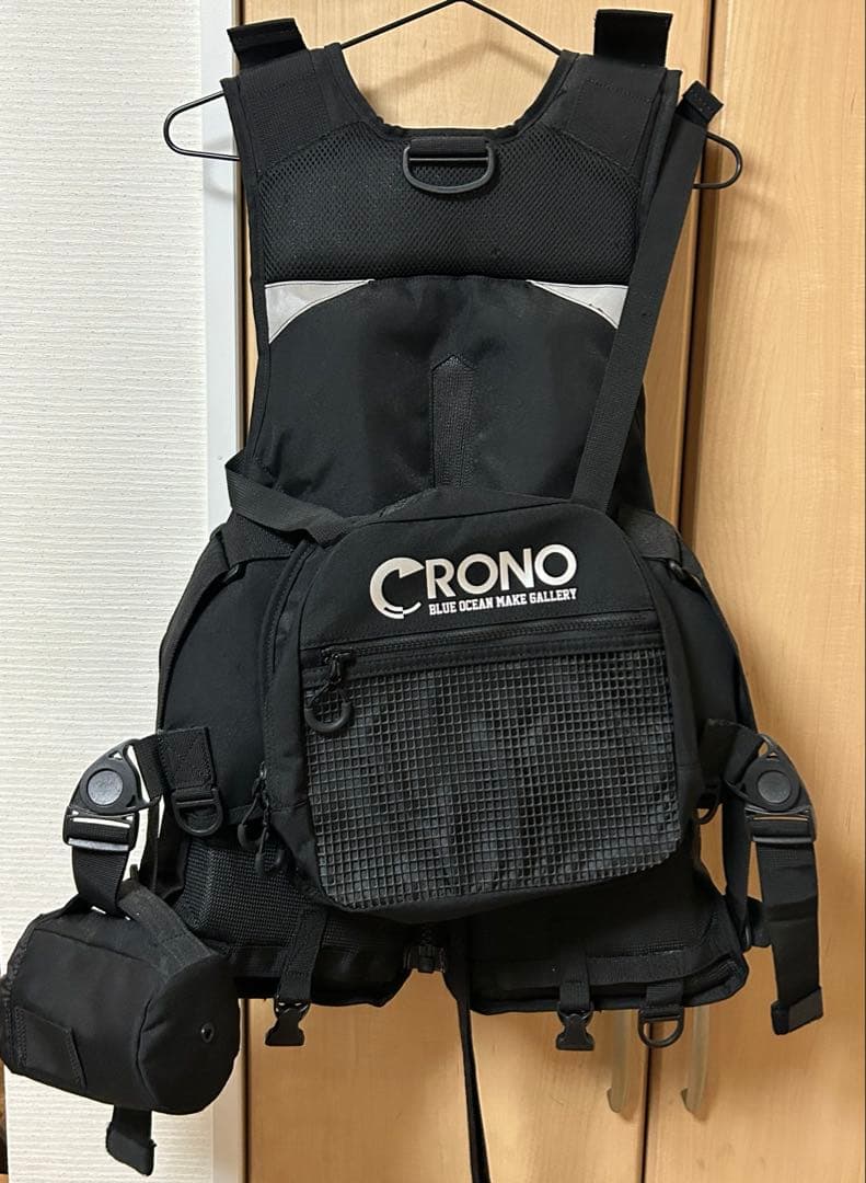CRONO クロノ フィッシングベスト エギングベスト カチャ丸付き