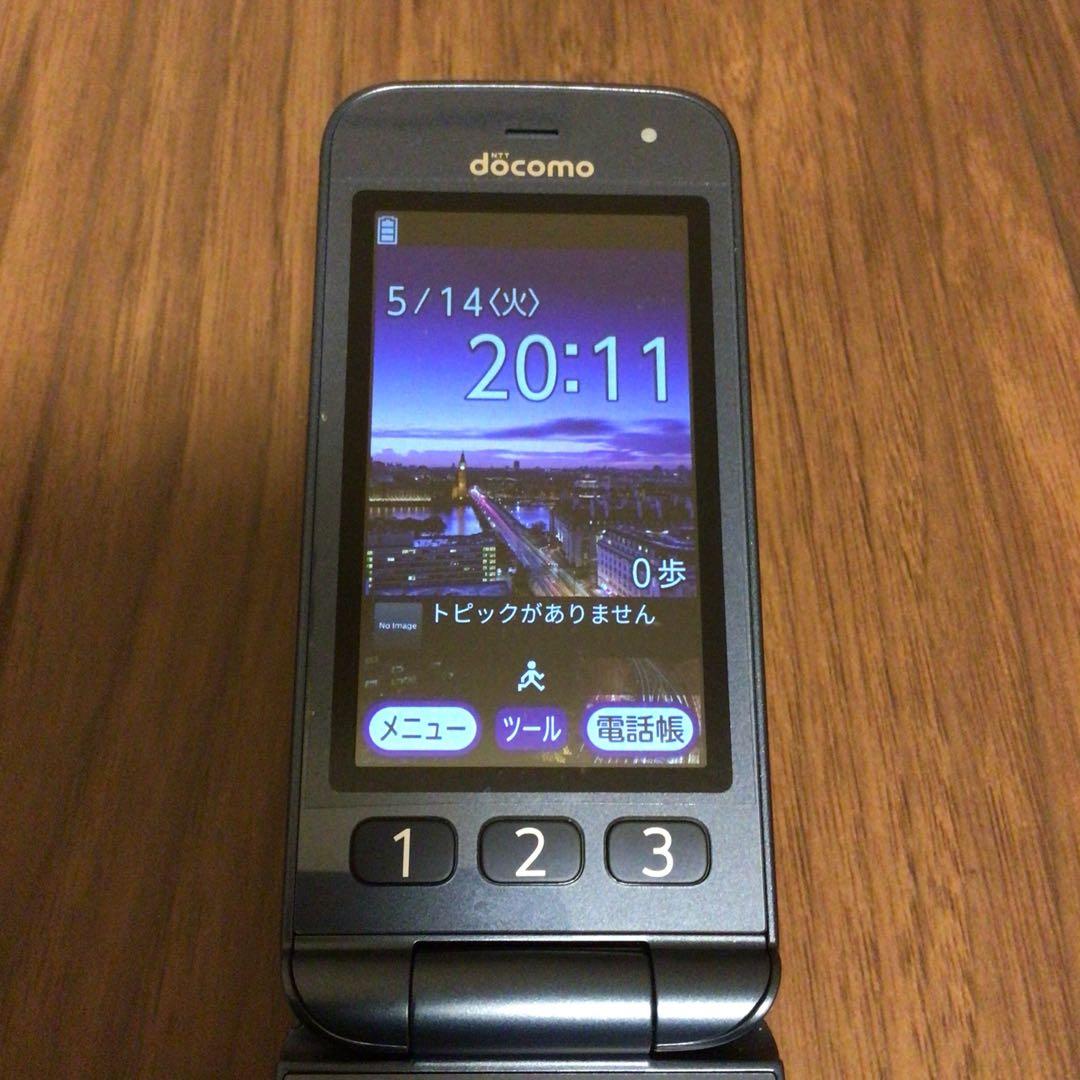 docomo ドコモ らくらくホン F-01M ネイビー