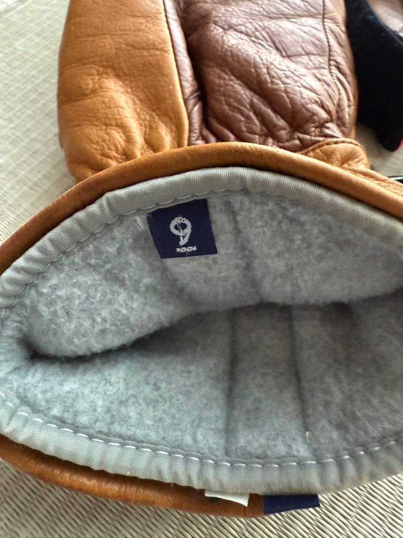 Hestra レザー 3フィンガー　グローブ　9 未使用