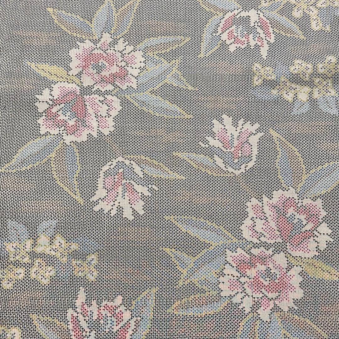 着物リメイク 白大島紬から袖なしカシュクールワンピース