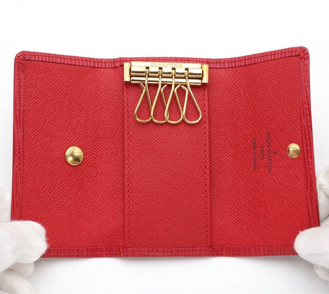 E2714 未使用 ルイヴィトン エピ ミュルティクレ4 4連 キーケース