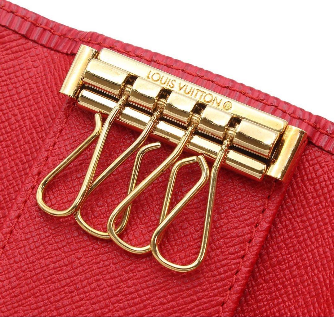 E2714 未使用 ルイヴィトン エピ ミュルティクレ4 4連 キーケース