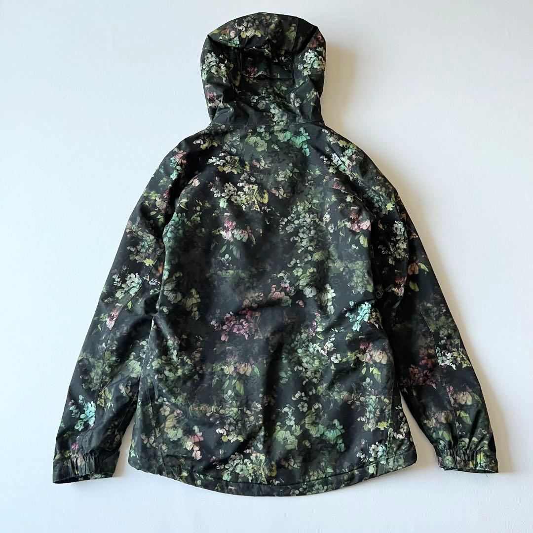 3237【美品】ボルコム　ジャケット ゴアテックス 総柄 花柄　レディース 緑