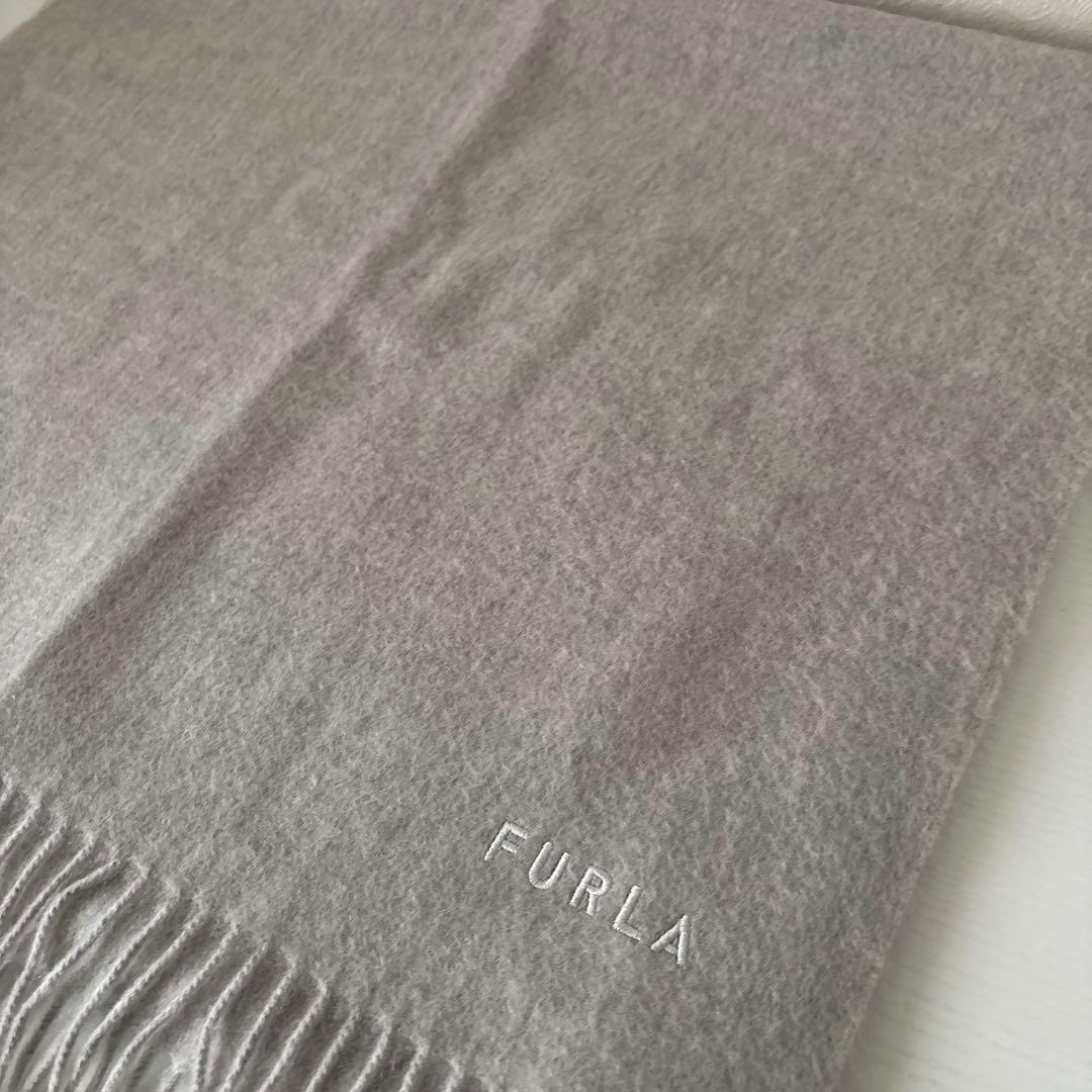 新品　フルラ　FURLA ストール マフラー カシミヤ100% グレー　洗える