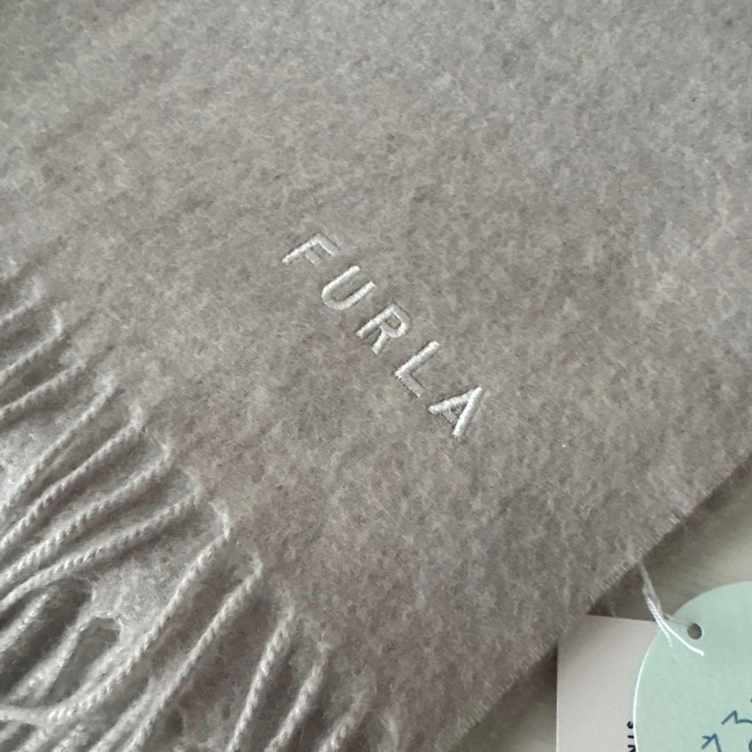 新品　フルラ　FURLA ストール マフラー カシミヤ100% グレー　洗える