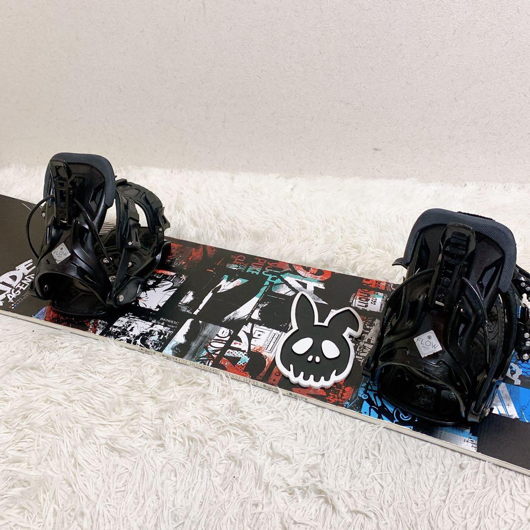 RIDE 156 AGENDA FLOW M スノーボードセット 3点セット