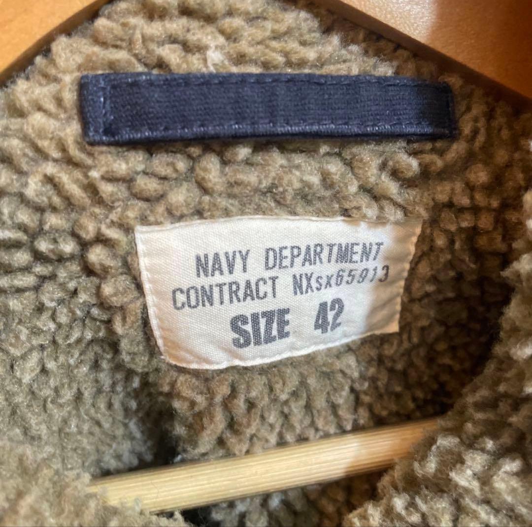 WAIPER N-1デッキジャケット USED SOLID NAVY 42