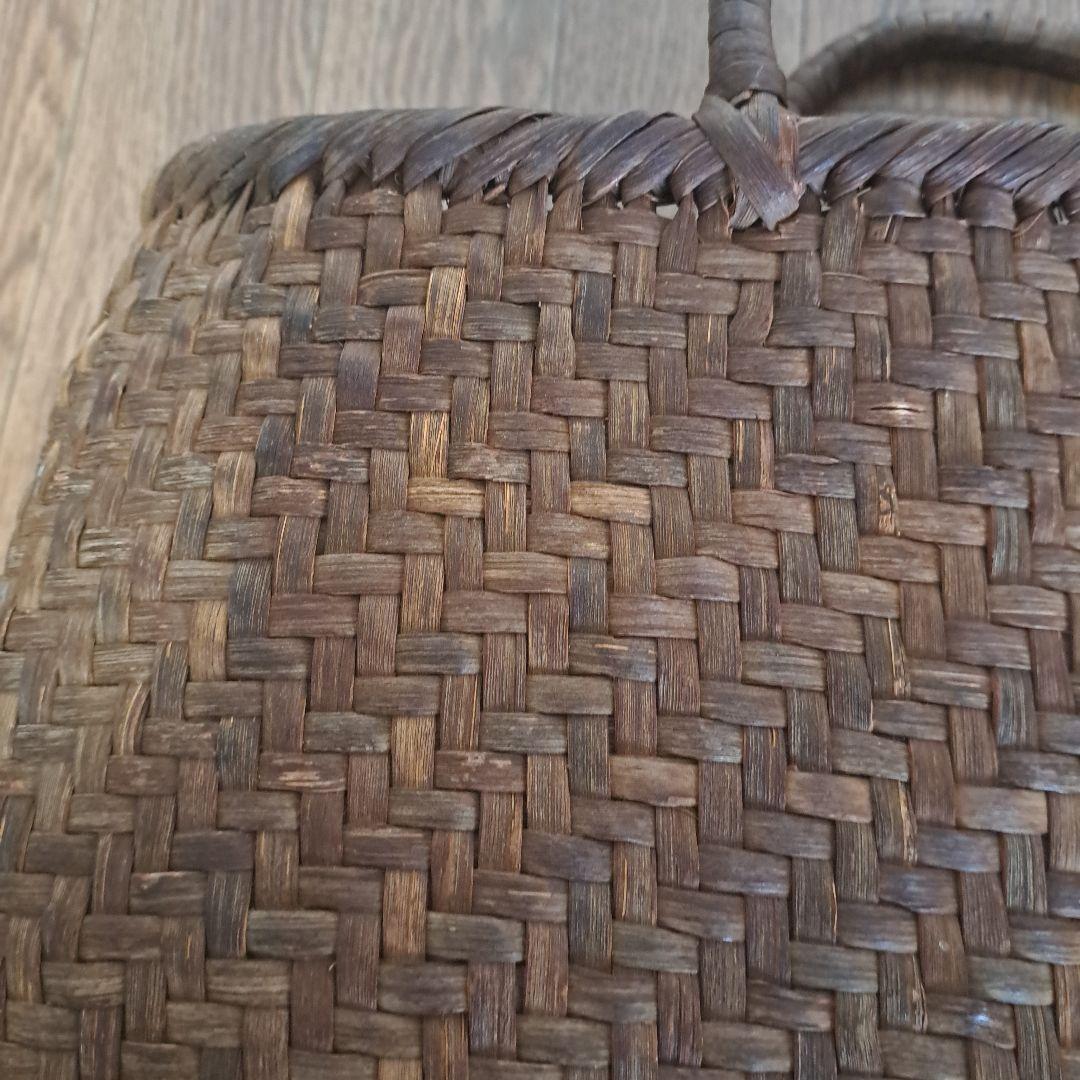 国産　山葡萄　大きなかごバッグ