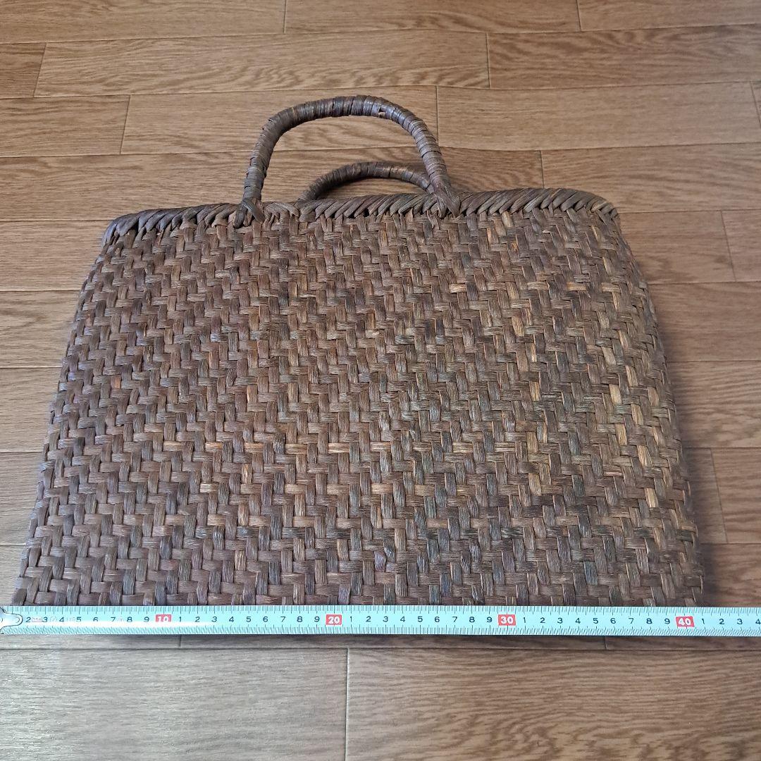 国産　山葡萄　大きなかごバッグ