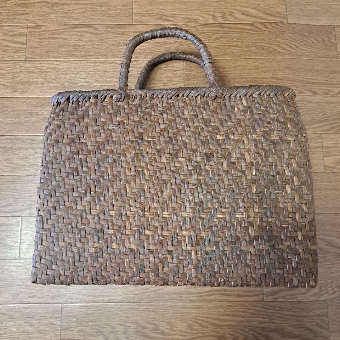 国産　山葡萄　大きなかごバッグ