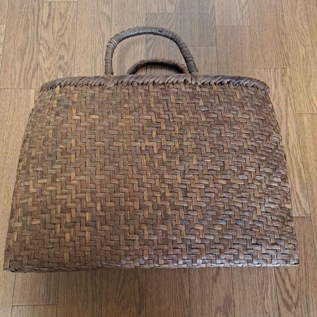 国産　山葡萄　大きなかごバッグ