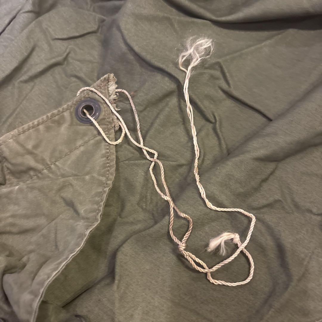 US パップテント ハーフシェルター 2枚 ペグとポール付き 米軍 軍幕