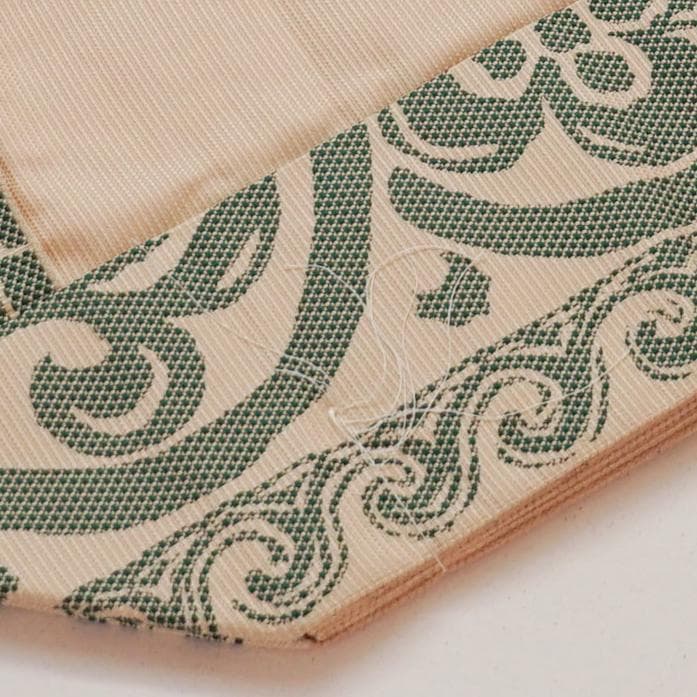 未使用　本場筑前博多織　八寸名古屋帯　正絹