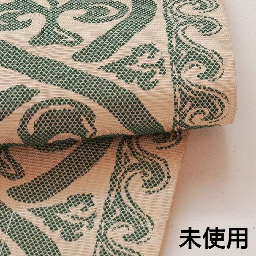 未使用　本場筑前博多織　八寸名古屋帯　正絹